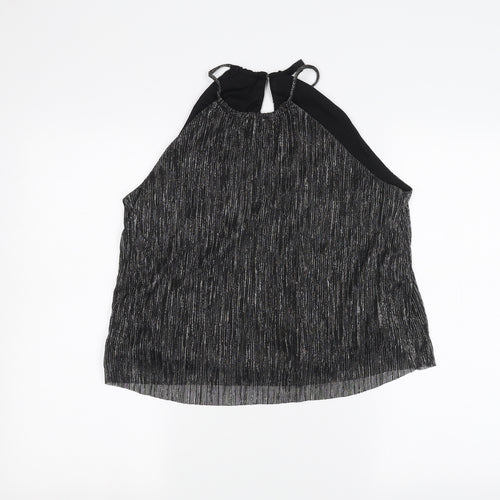 H&M Womens Black   Basic T-Shirt Size 14