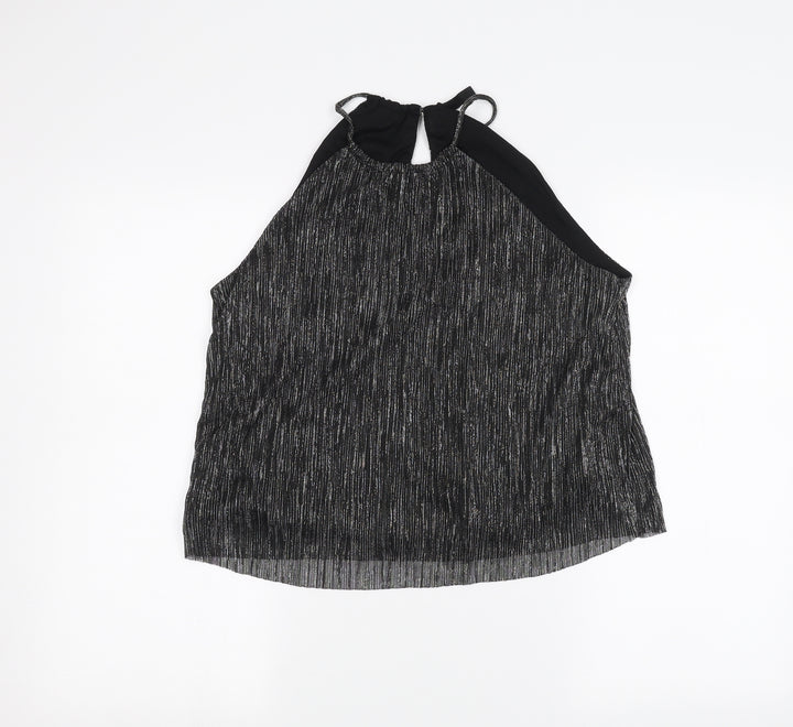 H&M Womens Black   Basic T-Shirt Size 14