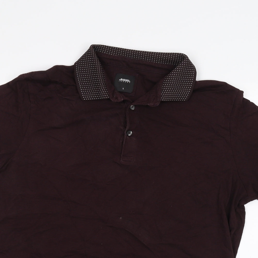 Burton Mens Purple    Polo Size L