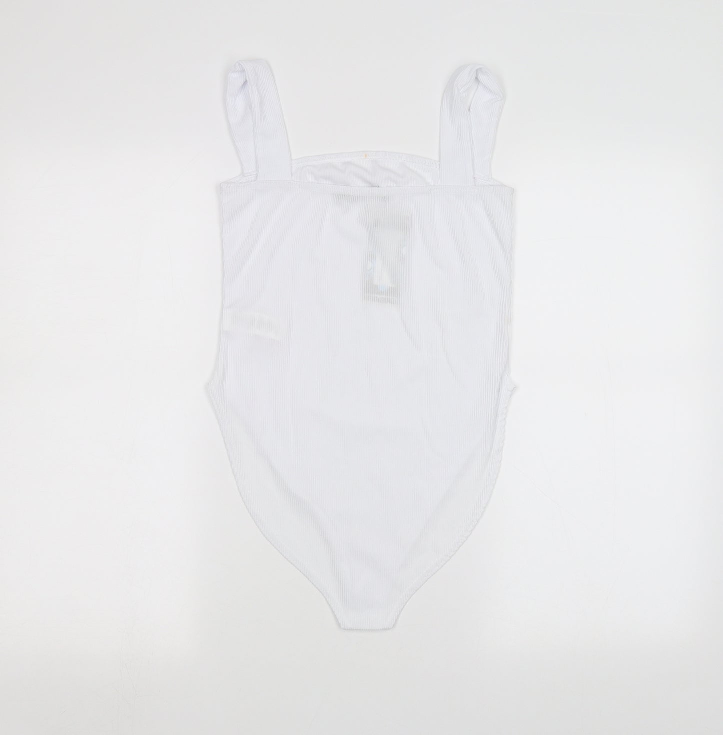 Boohoo Womens White   Bodysuit One-Piece Size 12