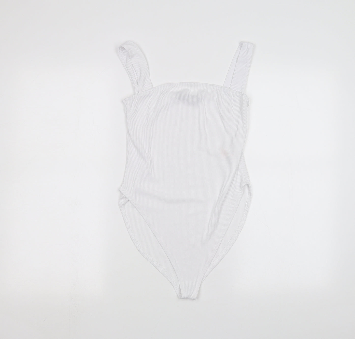 Boohoo Womens White   Bodysuit One-Piece Size 12