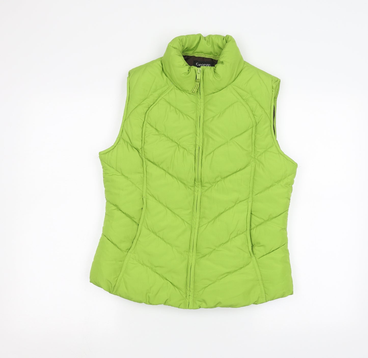 George Womens Green   Gilet Coat Size 10