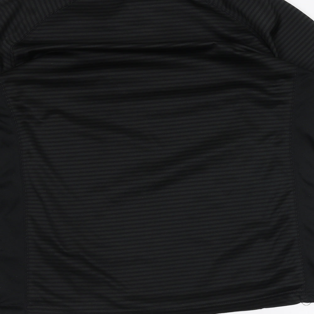 Trespass Mens Black Striped   T-Shirt Size L