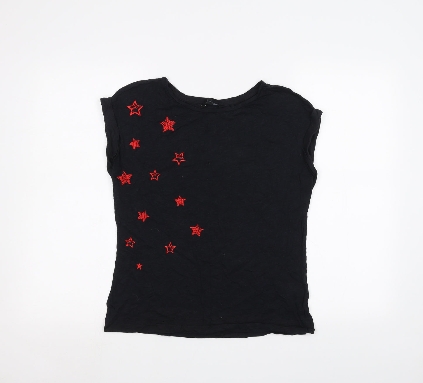 NEXT Womens Black   Basic T-Shirt Size 10