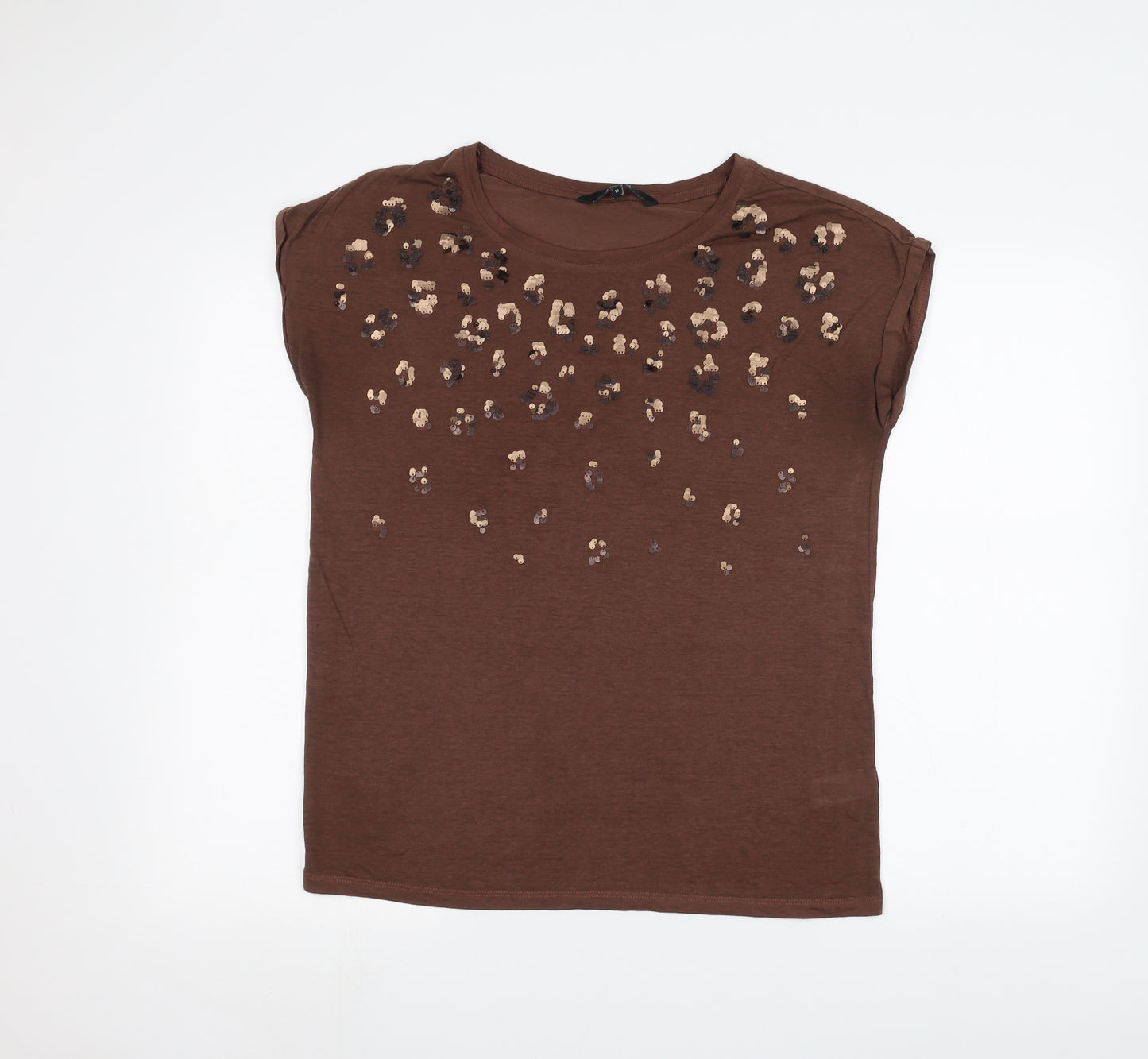 NEXT Womens Brown   Basic T-Shirt Size 10