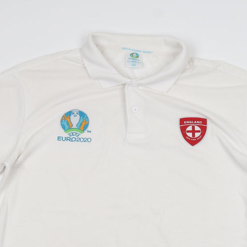 Euro 2020 Mens White    Polo Size XL