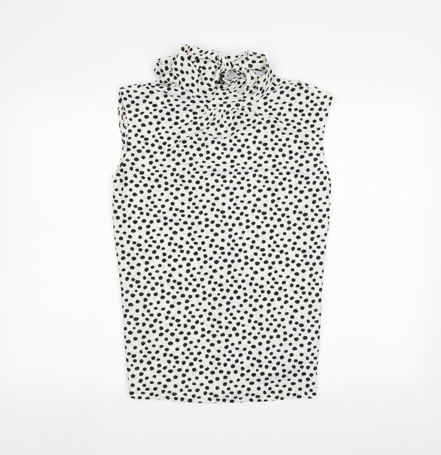 NEXT Womens White Polka Dot  Basic Blouse Size 6