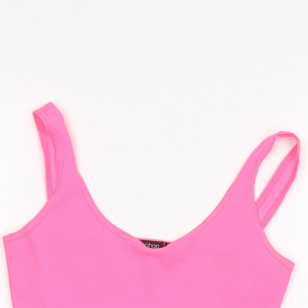 Boohoo Womens Pink   Basic Tank Size 8
