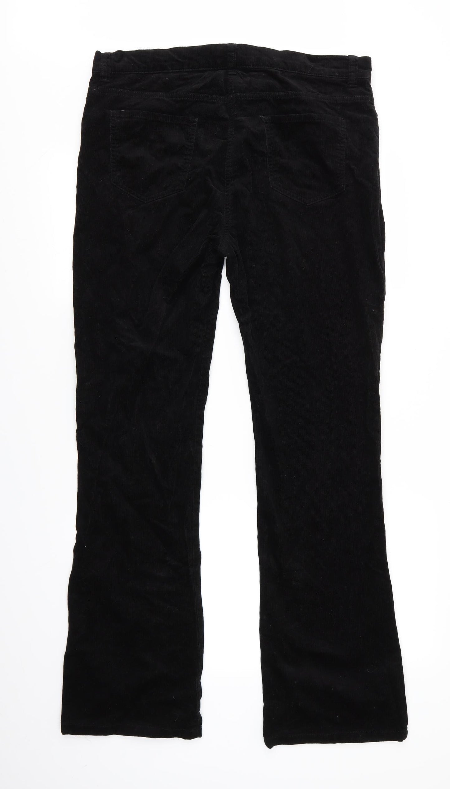 M&S Womens Black   Straight Jeans Size 16 L38 in