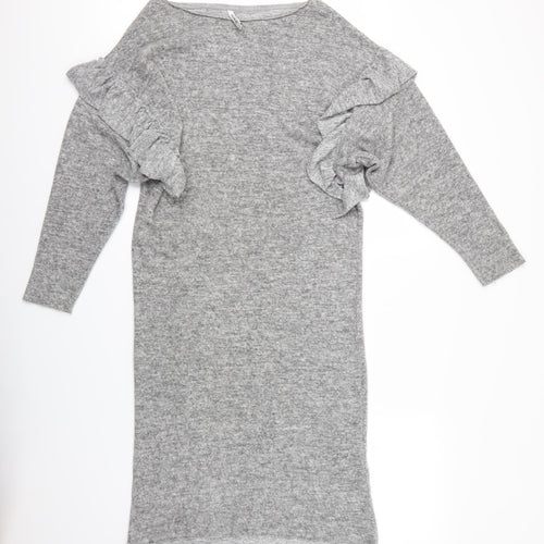 Stradivarius Womens Grey   Pullover Jumper Size S