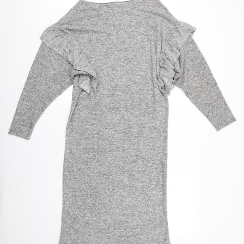 Stradivarius Womens Grey   Pullover Jumper Size S