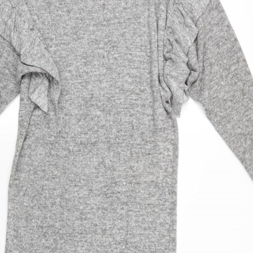 Stradivarius Womens Grey   Pullover Jumper Size S