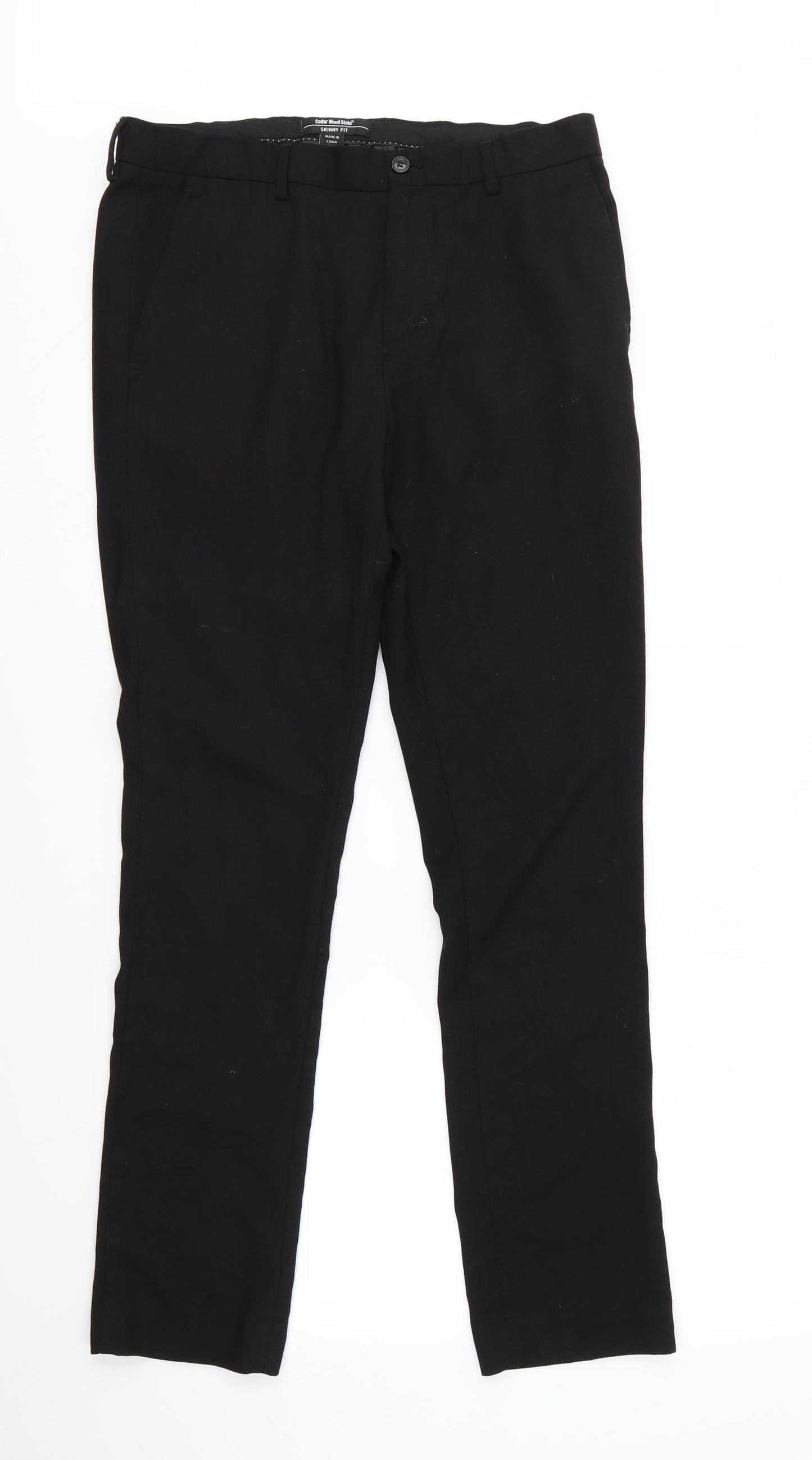 Cedar Wood State Mens Black    Suit Trousers Size M