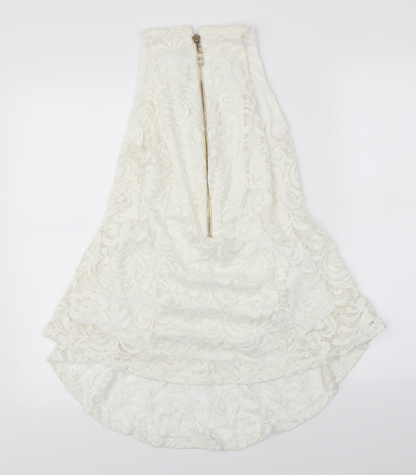 Quiz Womens White Floral  A-Line  Size 14
