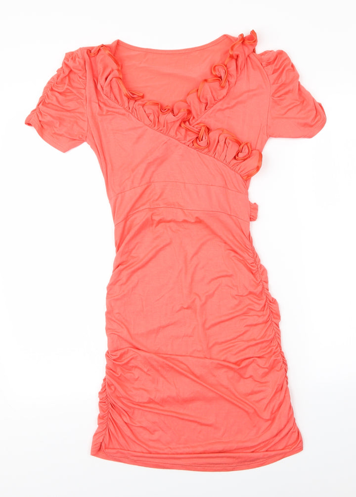 Preworn Womens Red Pencil Dress