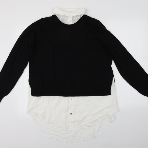 H&M Womens Black   Pullover Jumper Size M