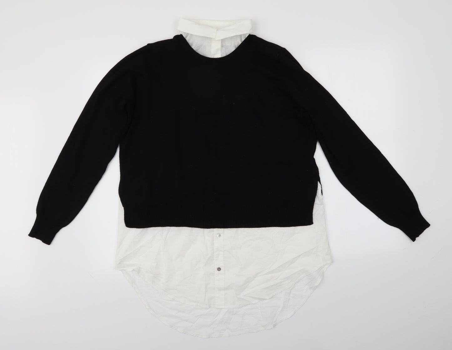 H&M Womens Black   Pullover Jumper Size M