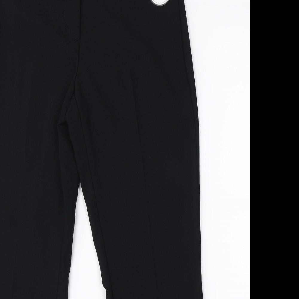 George Womens Black   Dress Pants Trousers Size 10 L28 in - bootcut
