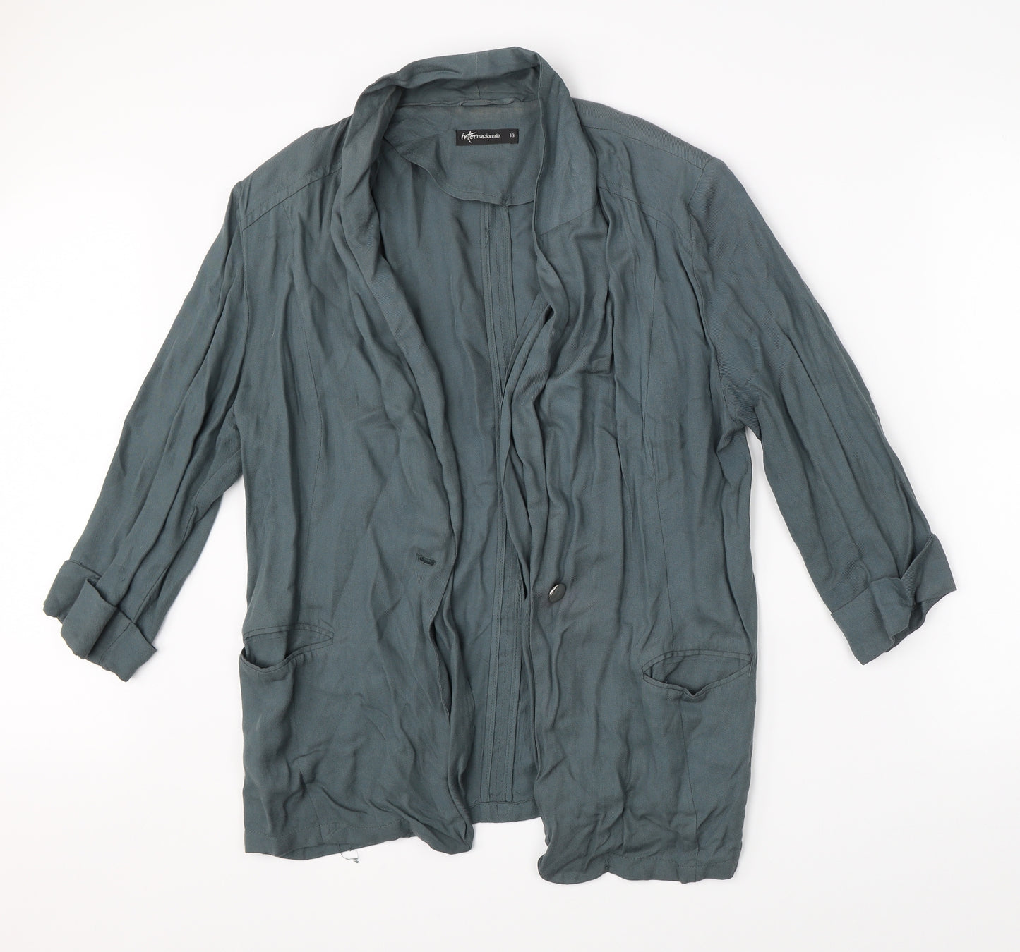 Internacionale Womens Green   Cardigan Jumper Size 16
