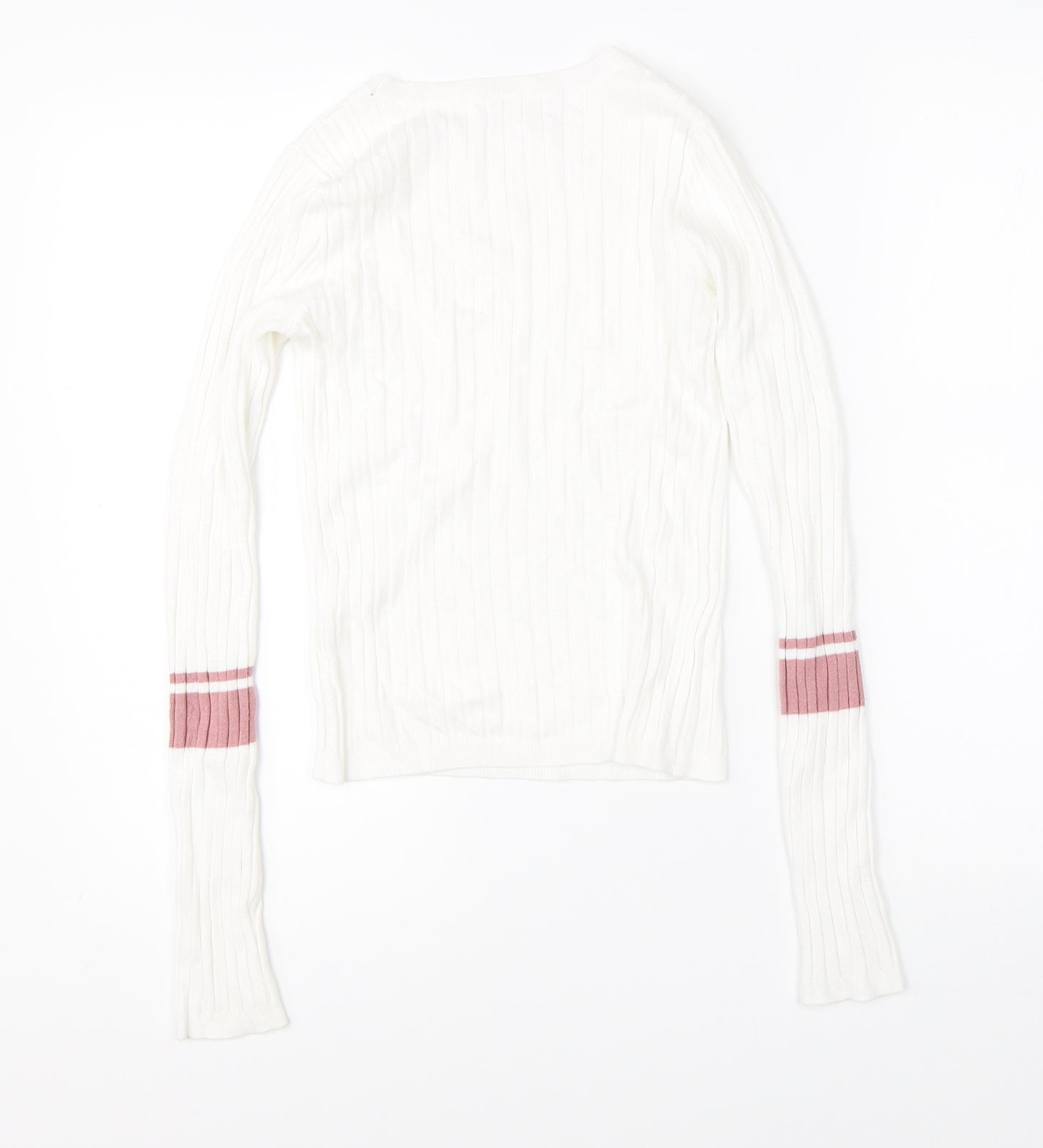 Sinsay Womens White   Pullover Jumper Size S
