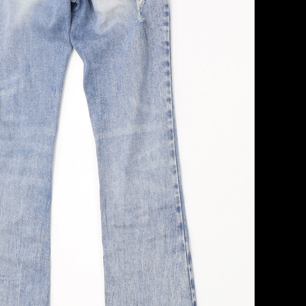 United Colours of Benetton Womens Blue  Denim Bootcut Jeans Size 26 in L26 in