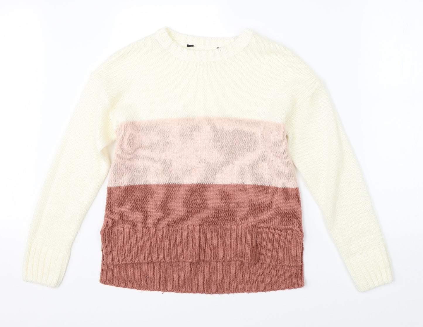 915 Generation Girls White   Pullover Jumper Size 13-14 Years