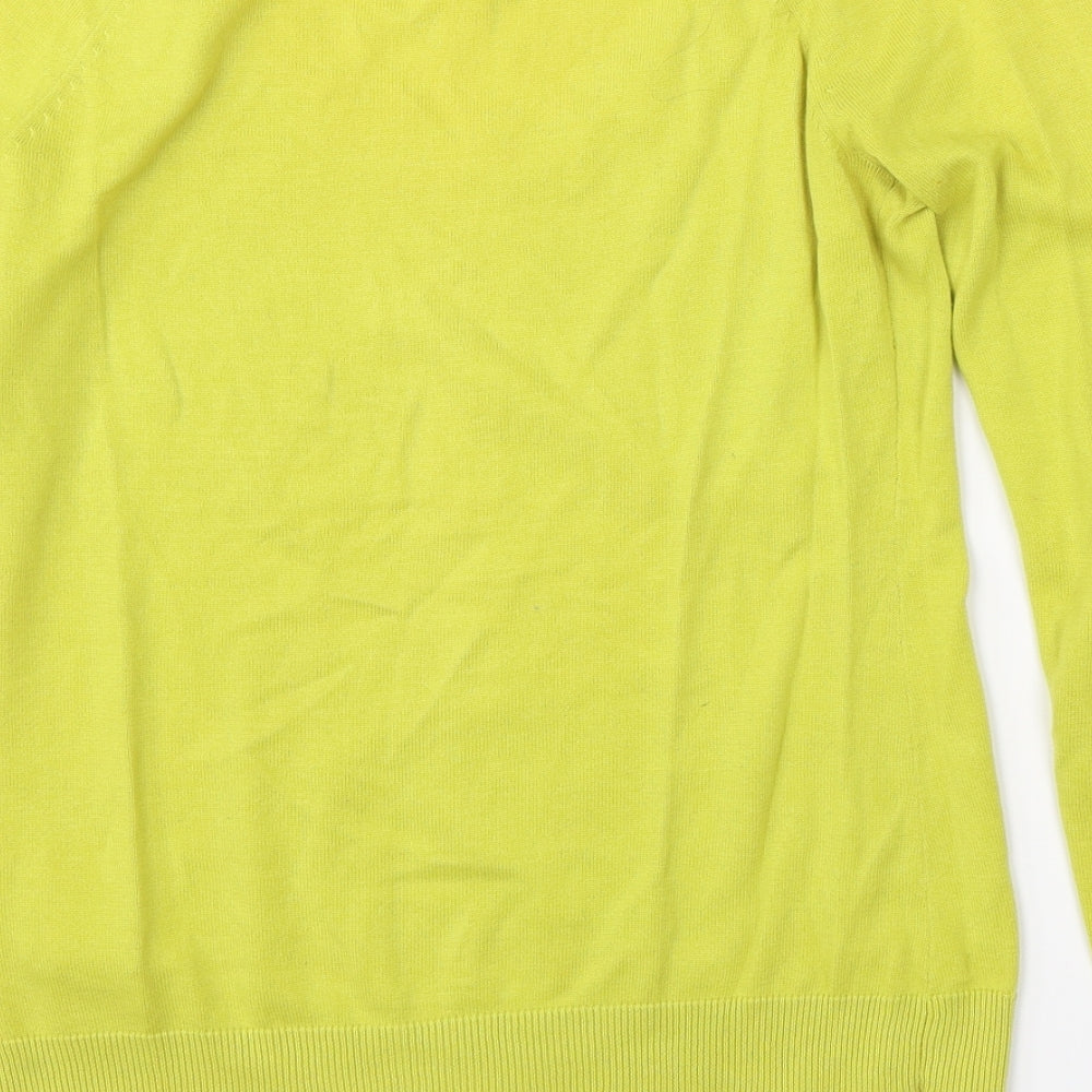 Espirit Womens Yellow   Pullover Jumper Size S
