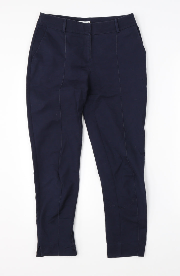 Warehouse Womens Blue Chino Trousers Size 6 L24 in