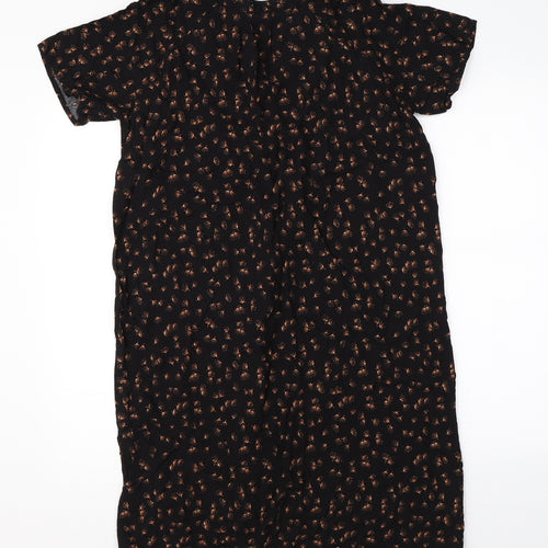 Debenhams Womens Black   T-Shirt Dress  Size 8