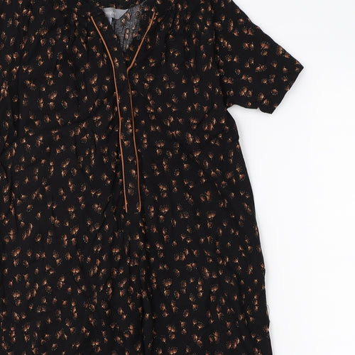 Debenhams Womens Black   T-Shirt Dress  Size 8