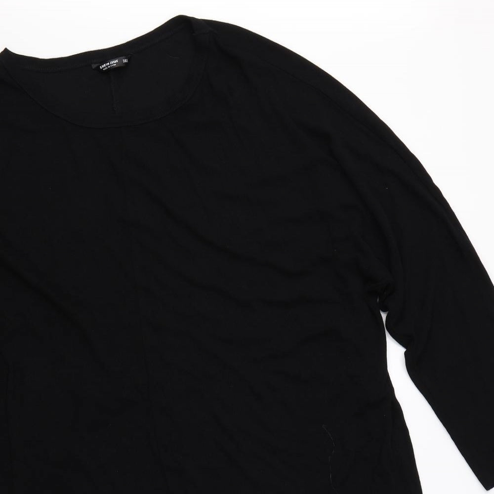 Shein Curve Womens Black   Pullover Jumper Size 3XL