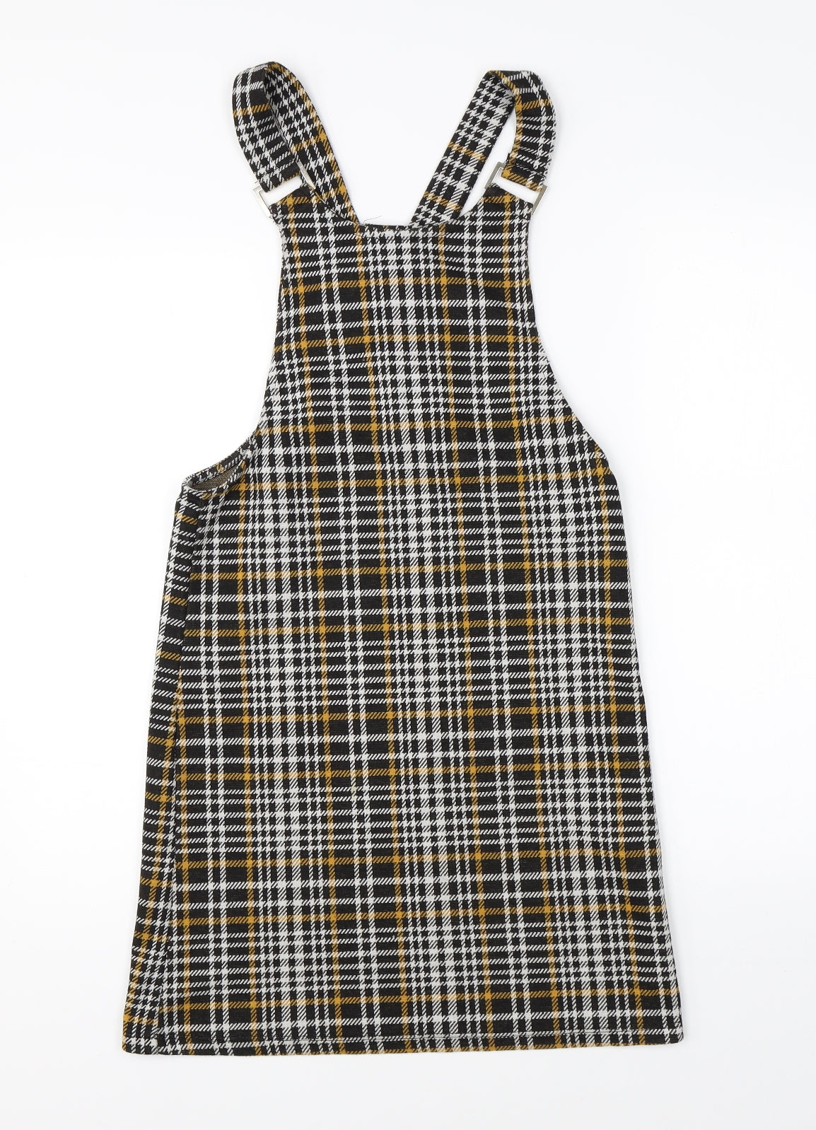 New Look Womens Black Check  A-Line  Size 6