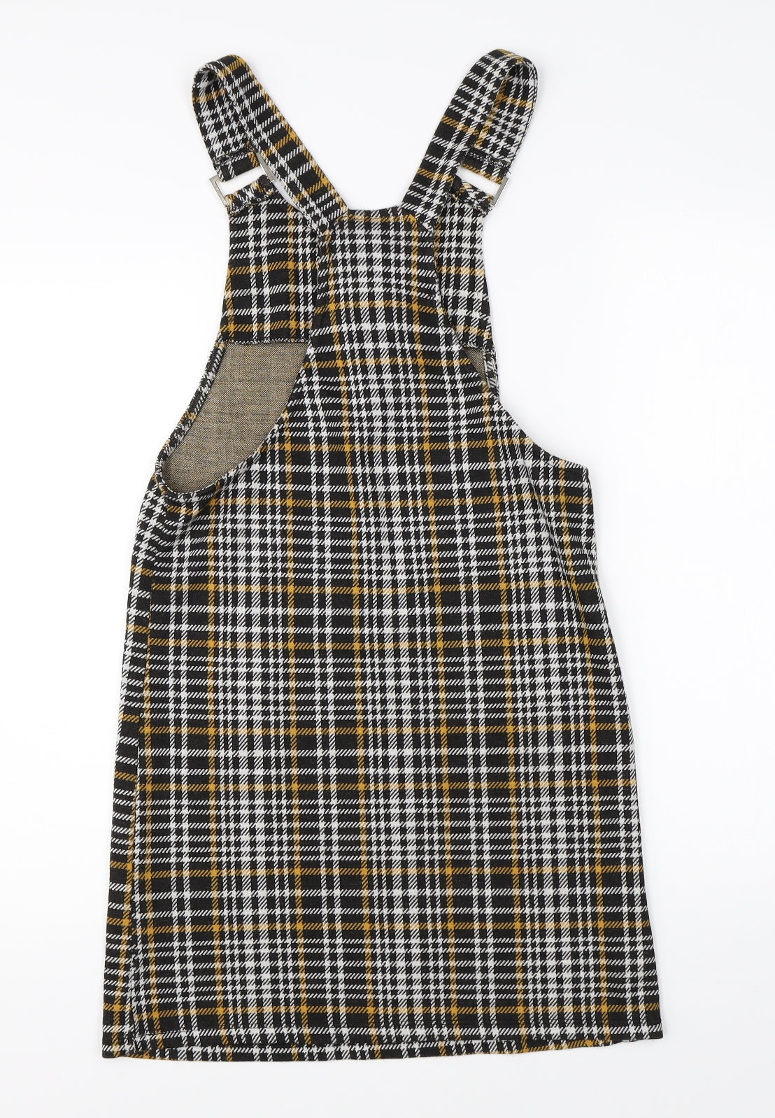 New Look Womens Black Check  A-Line  Size 6