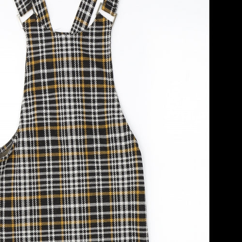 New Look Womens Black Check  A-Line  Size 6
