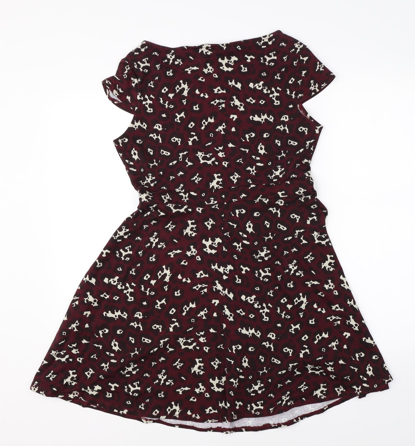 Dorothy Perkins Womens Purple Animal Print  A-Line  Size 14