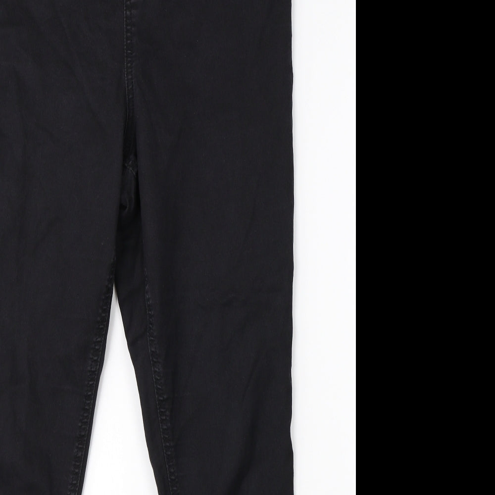F&F Womens Black  Denim Jegging Jeans Size 14 L28 in