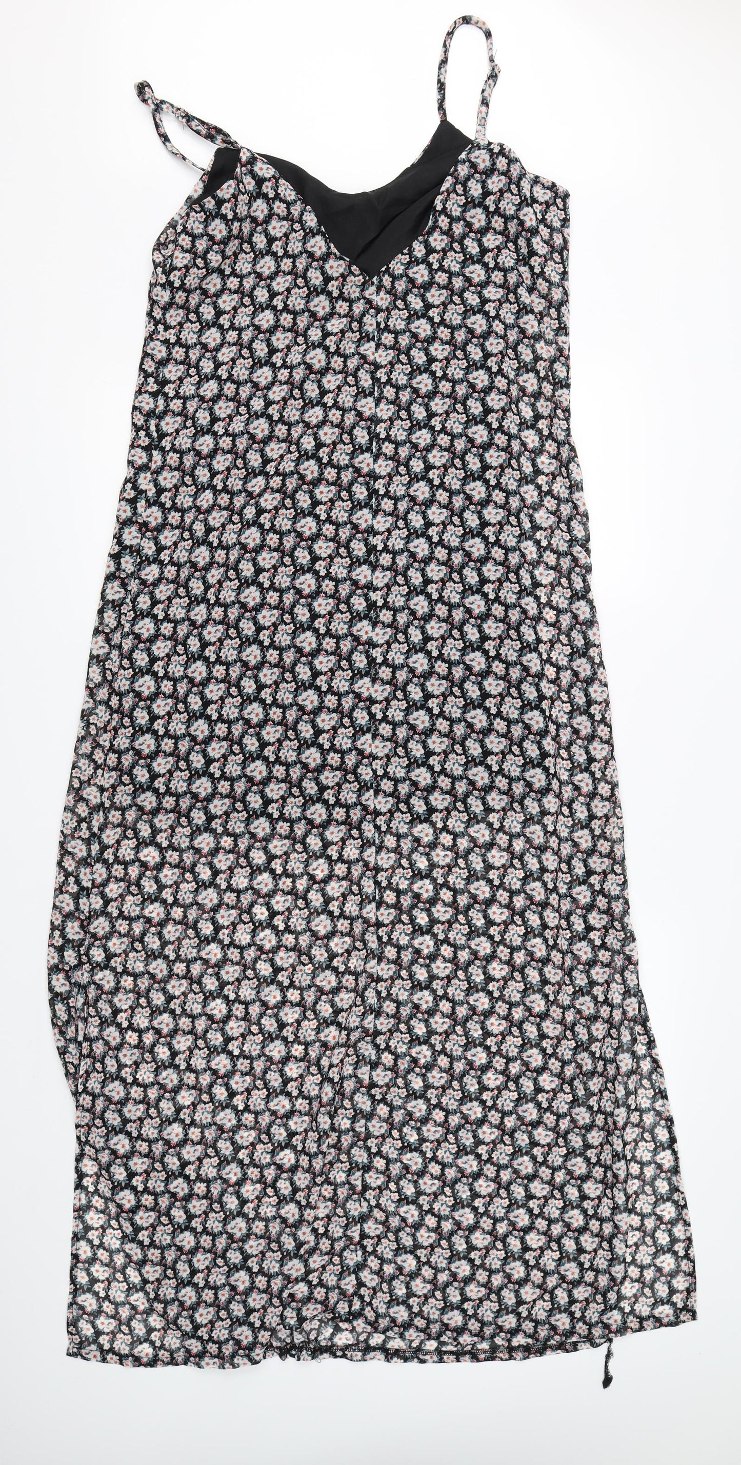 Boohoo Womens Beige Floral  Shift  Size 10