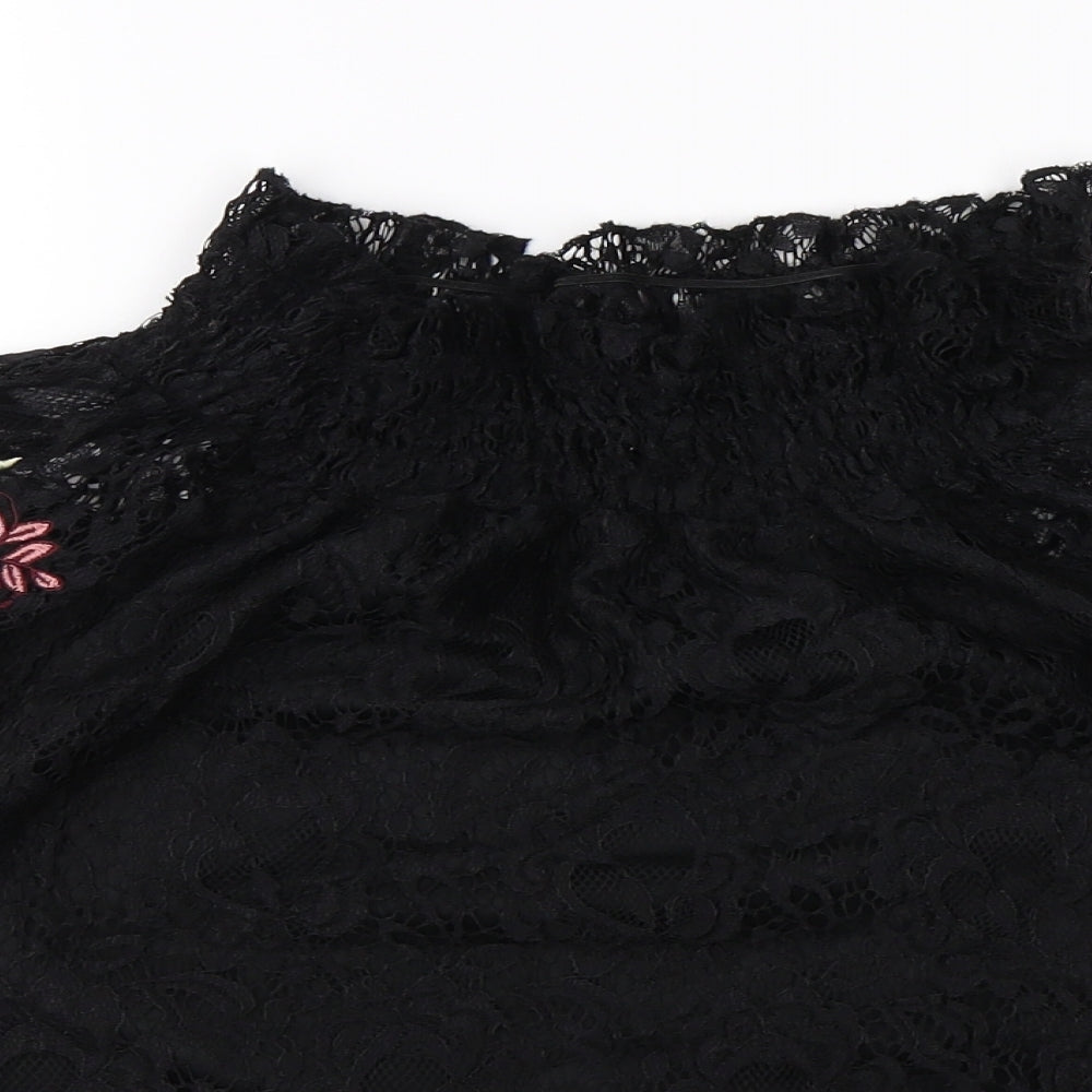 New Look Womens Black   Basic Blouse Size 8