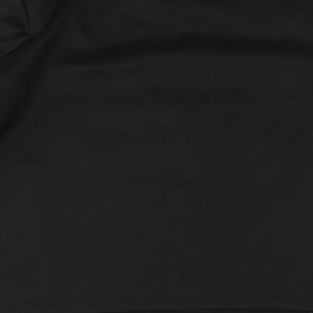Lily White Womens Black   Basic T-Shirt Size M  - tiger