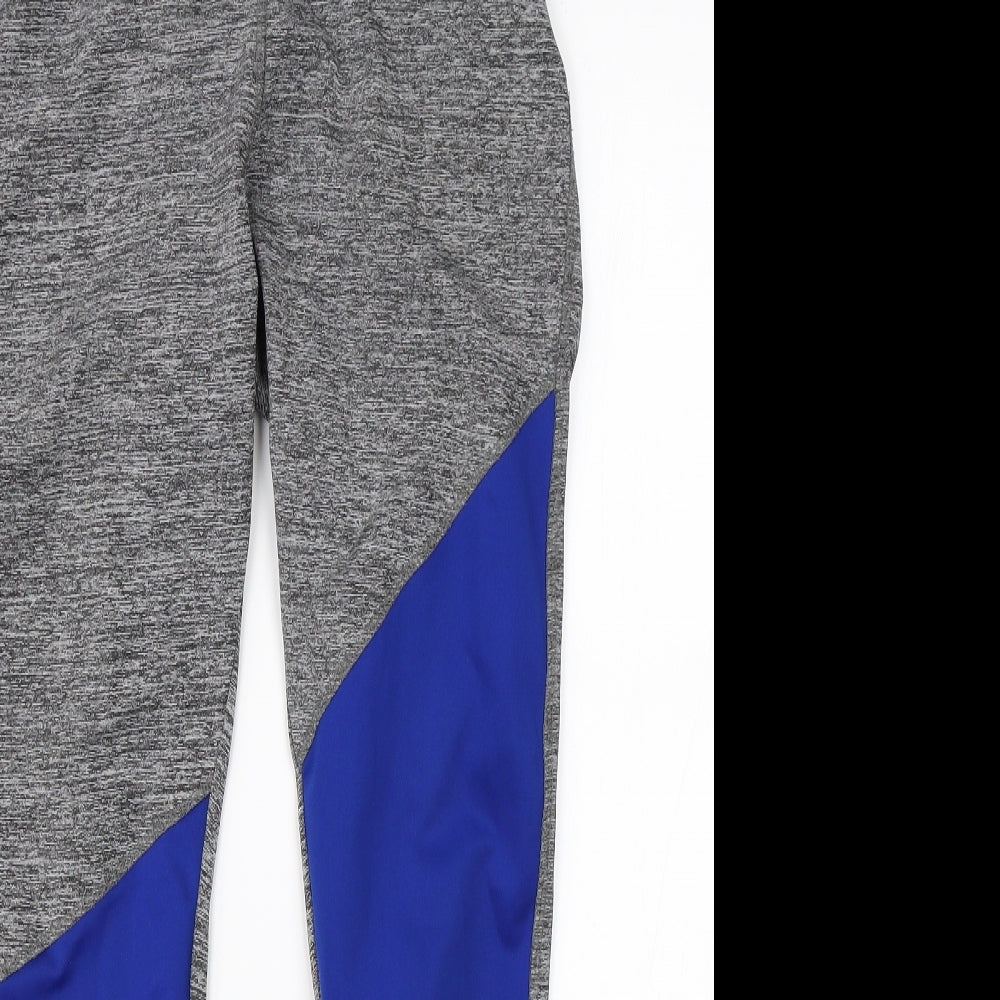 Workout Womens Grey   Compression Leggings Size XS L26 in