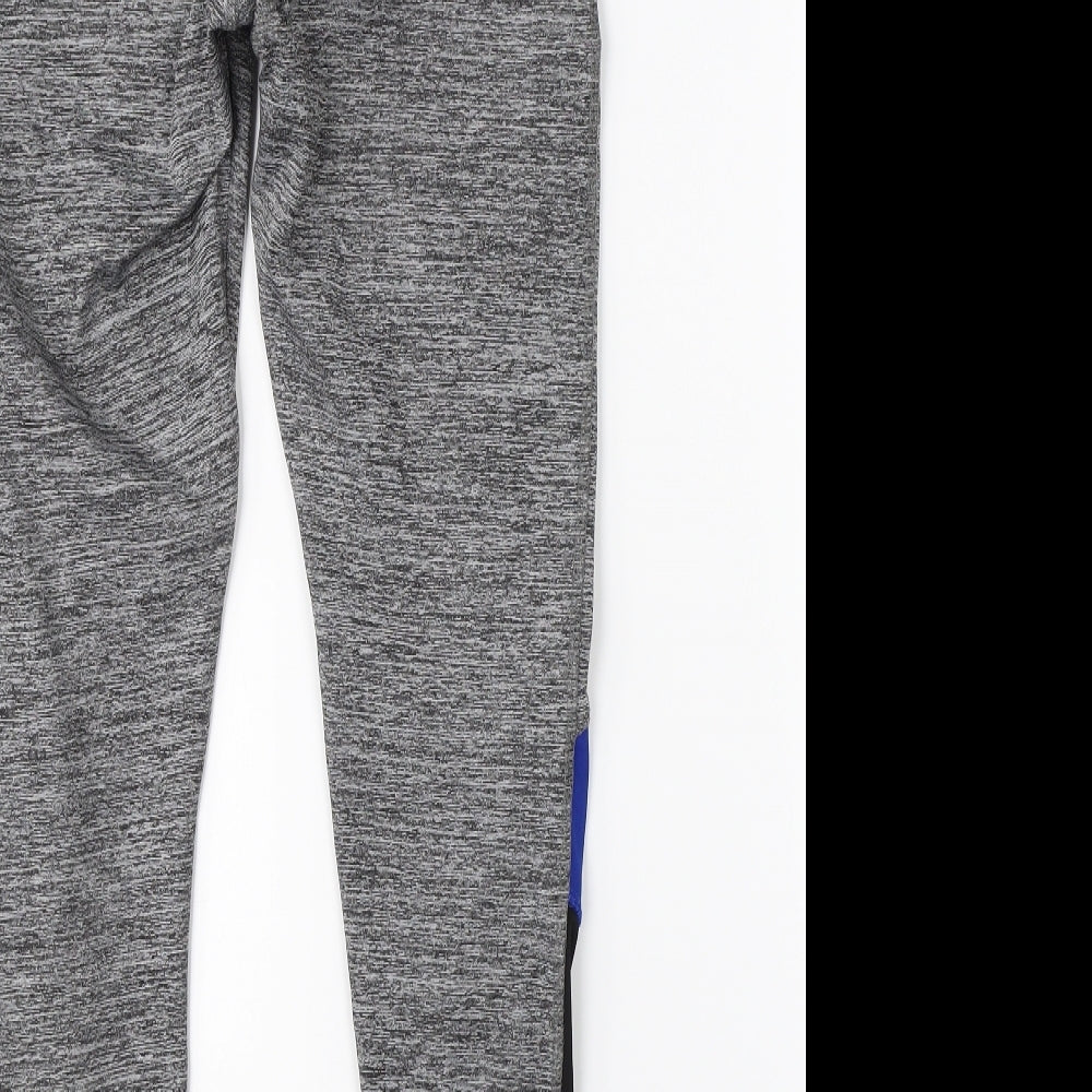 Workout Womens Grey   Compression Leggings Size XS L26 in