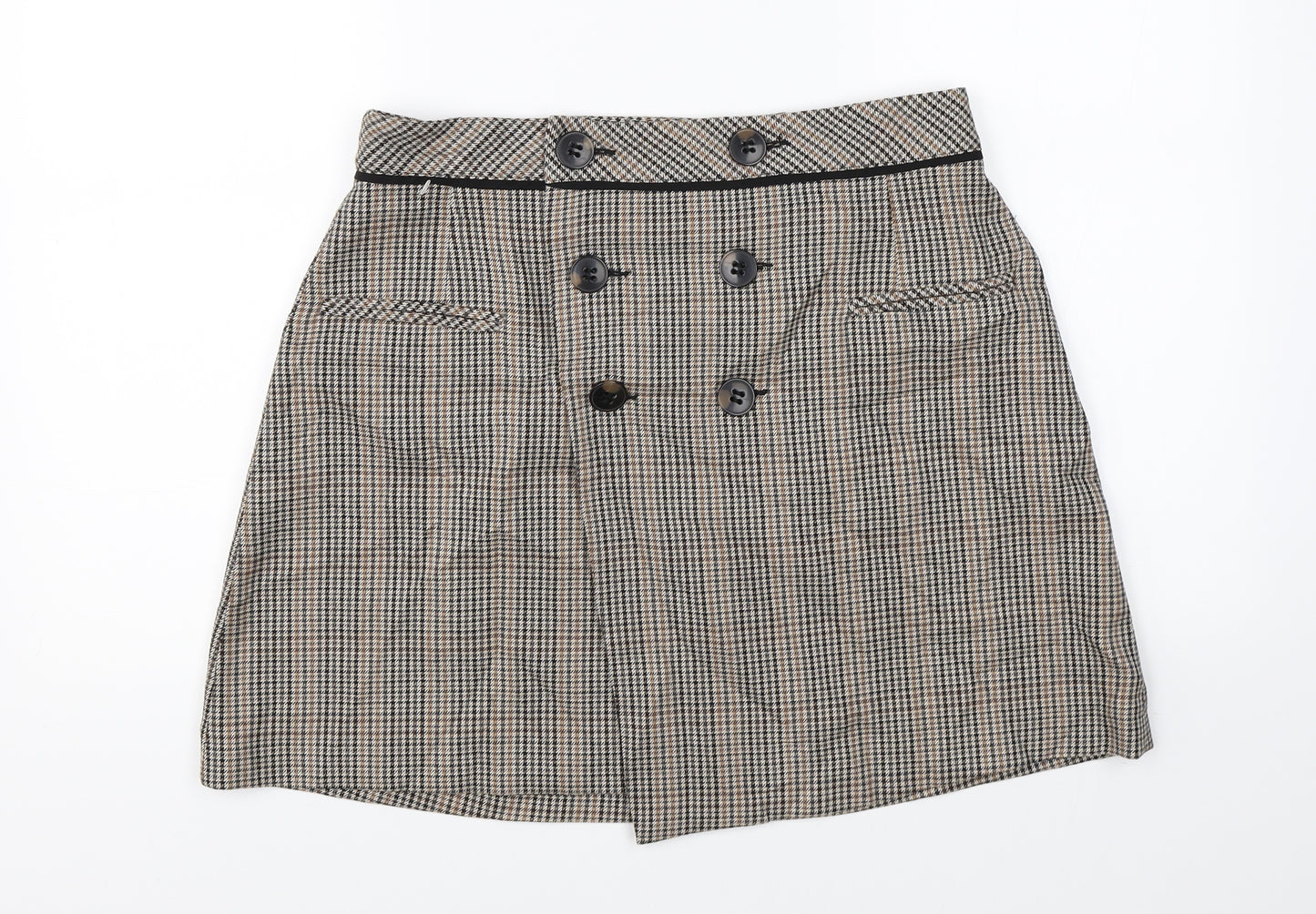 Zara Womens Brown   A-Line Skirt Size L