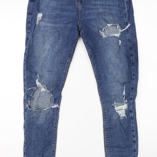 Very Womens Blue  Denim Skinny Jeans Size 10 L26 in