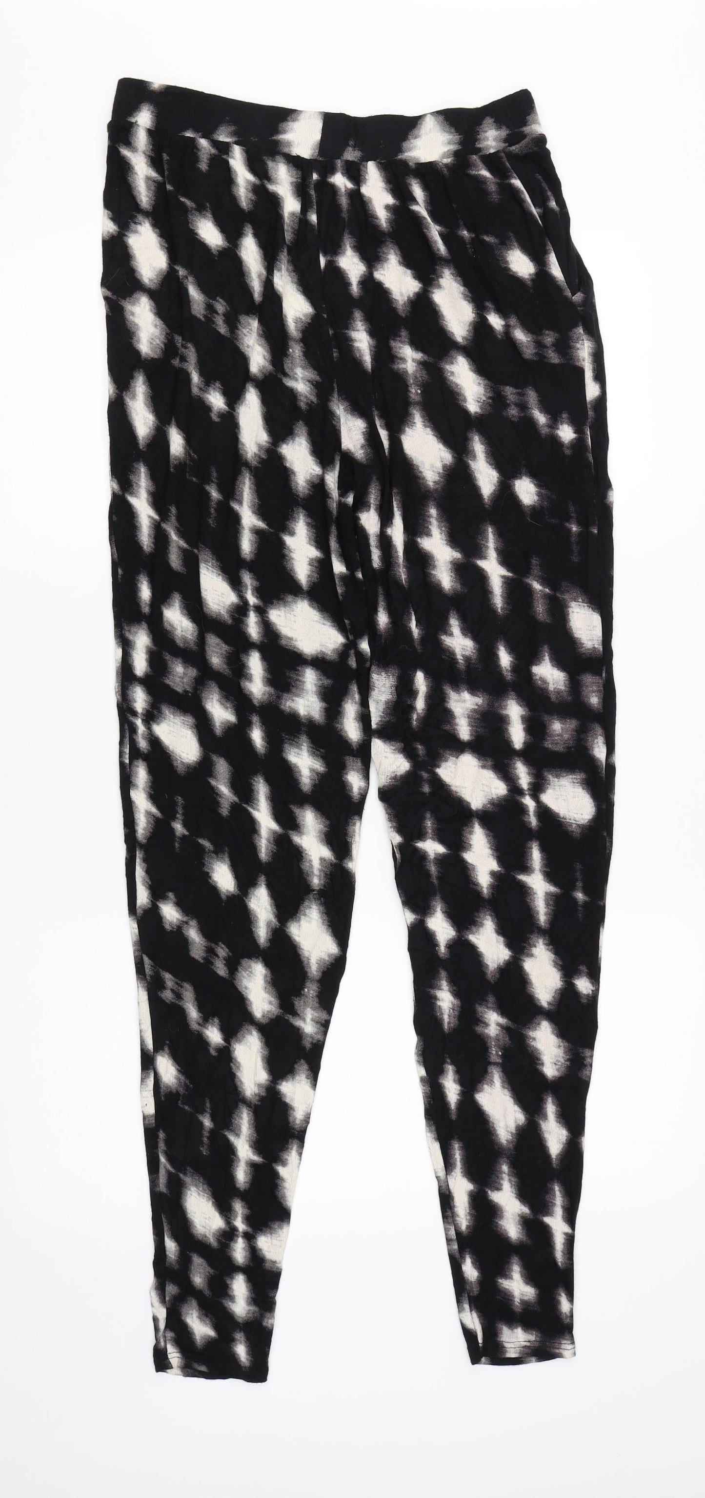 NEXT Womens Black   Harem Trousers Size 8 L30 in