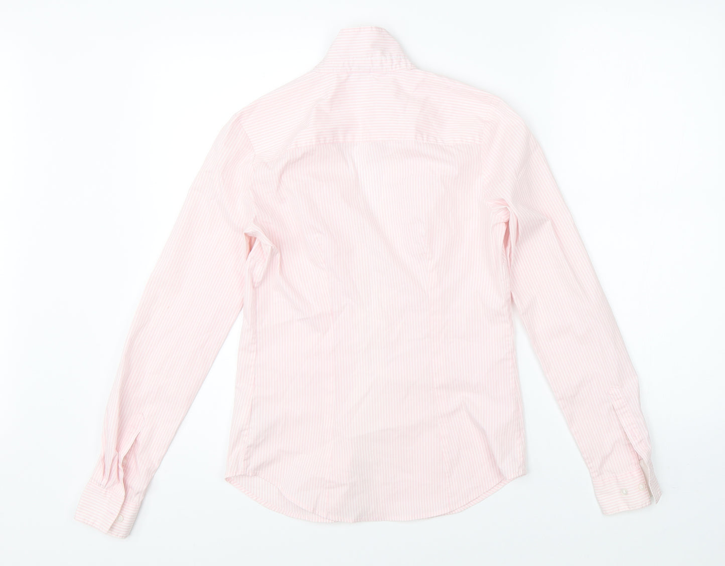 H&M Womens Pink Striped  Basic Button-Up Size 6