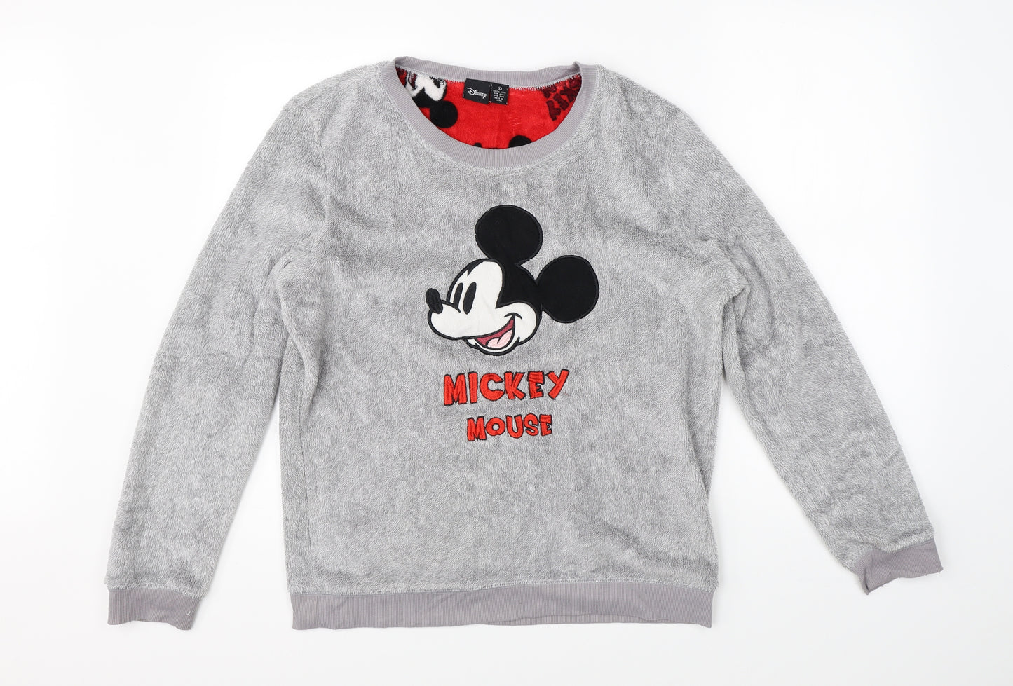 Love to Lounge Womens Grey    Pyjama Top Size L  - disney mickey mouse