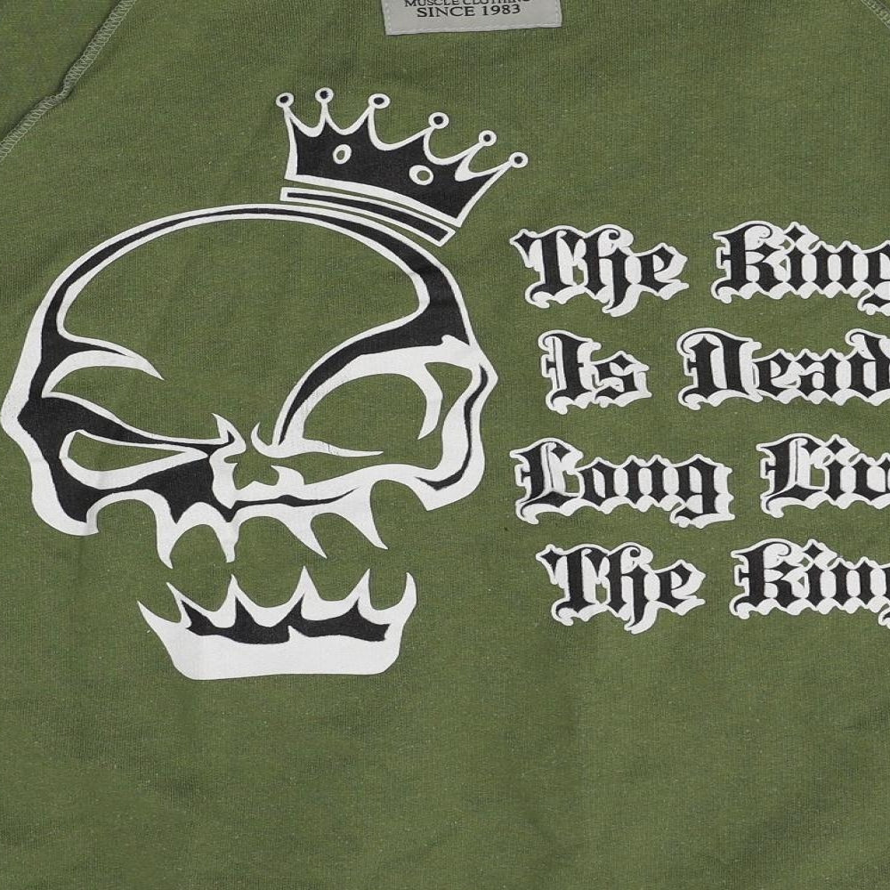 Muscle Clothing Womens Green   Basic T-Shirt Size 3XL