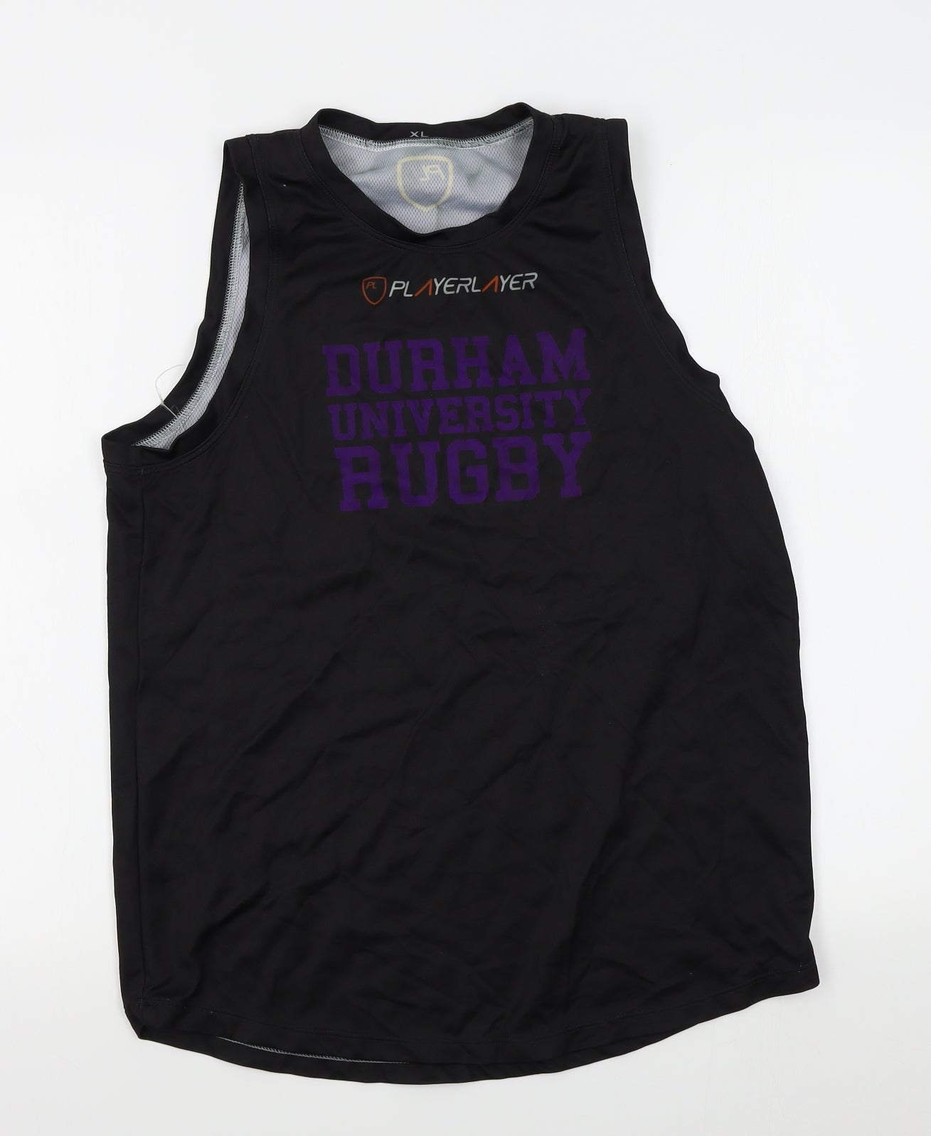 Playerlayer Mens Black   Basic Tank Size XL  - Durham University Rugby