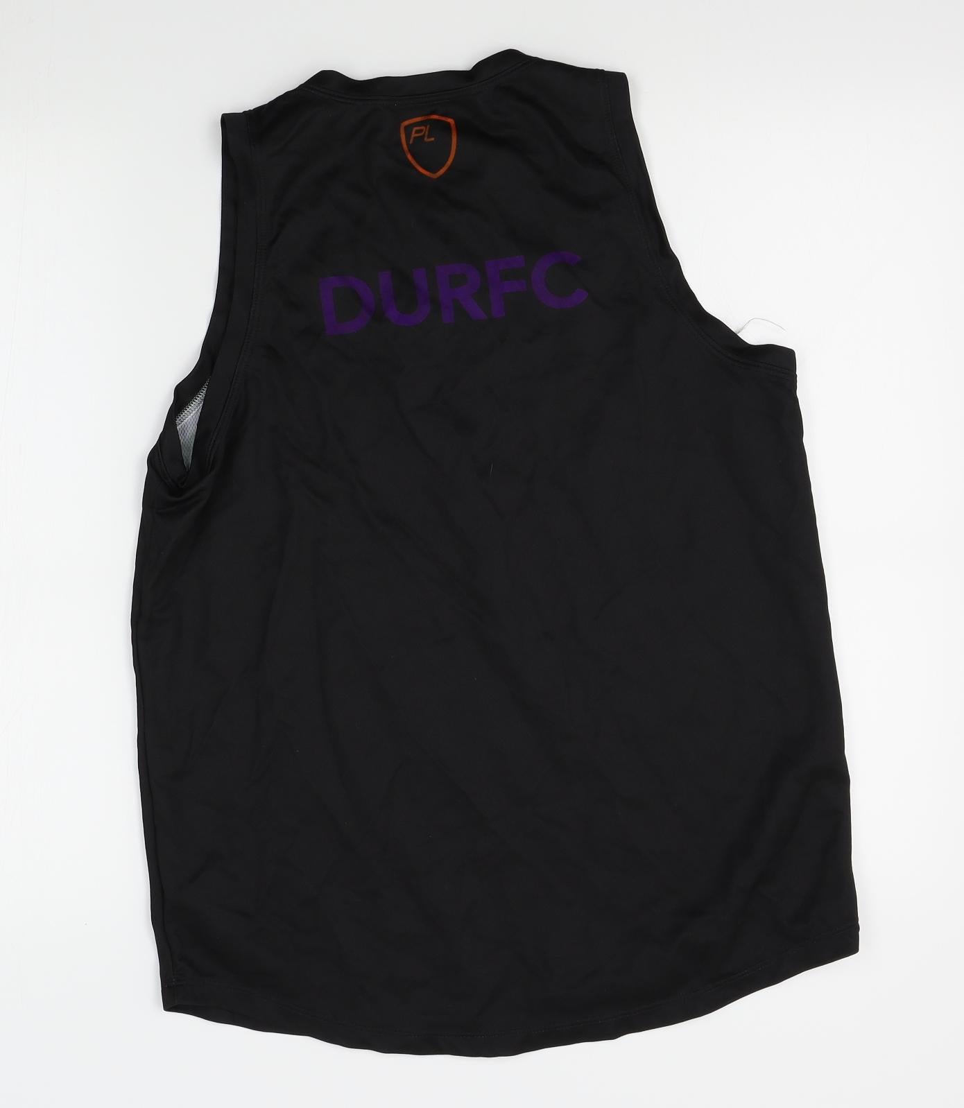 Playerlayer Mens Black   Basic Tank Size XL  - Durham University Rugby