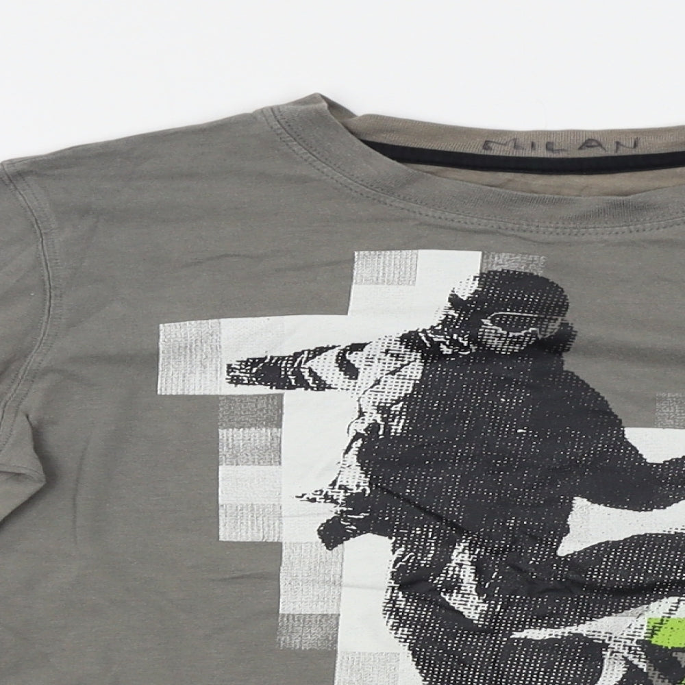 Joe Fresh Boys Grey   Basic T-Shirt Size 8 Years